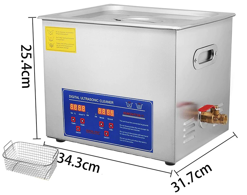 Ultraäänipesuri 15L digitaaliohjauksella ruostumaton teräs